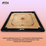 STAG GLOBAL Carrom Board Club | Premium Wood | Smooth Play Surface