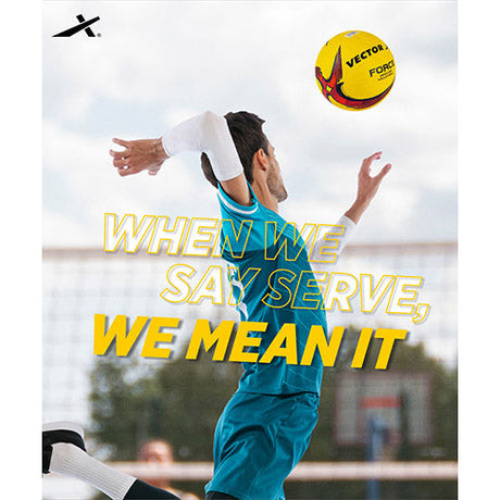 Vector X Force Size 4 Rubberized Moulded Volleyball + Air Pin Suitable for Indoor/Outdoor Play|Training/Match Ball with Butyl Bladder Durable & Waterproof for Men Women Kids