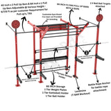 Wall Mounted CrossFit Rig - 14 FT With Storage