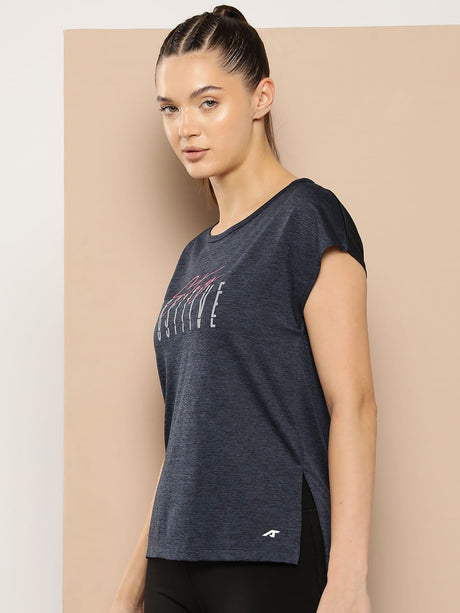 Women's Navy Track-Fit Tee