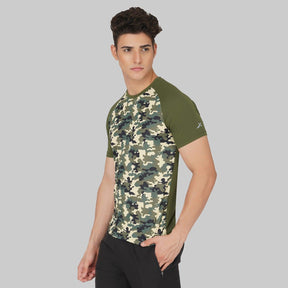 Vector X Mens Wear Polyester Cool, Dry and Ventilated Round Neck Half Sleeves Sublimated T-shirt For Badminton, Lawn Tennis, Athleisure, Table Tennis, Training, and all Other Sports