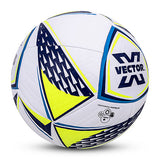 Vector X THRILL 16 Panel EMBOSSED TPU + SR Bladder Machine Stitched Ball|Ideal For Ground, Grass, & Artificial Turf Surface|Match|Training|Practice Soccer Football For Men, Adult, Boys above 15+ Age Size 5 