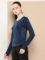 NAVY LUMORA FULL SLEEVES TEE