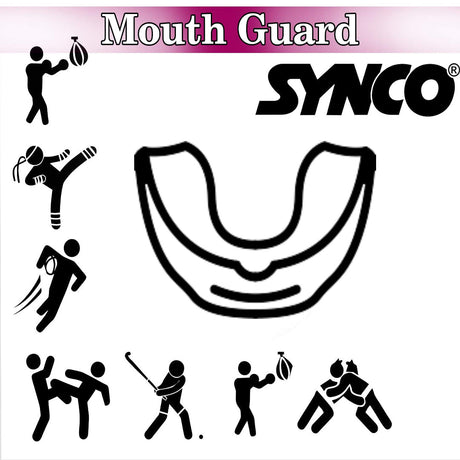 Synco Flavoured Mouth Guard/Gum Shield - for Boxing, Hockey, Judo, Karate Martial Arts and All Contact Sports| assorted color (Set Of 2, Senior) (Pack of 2)