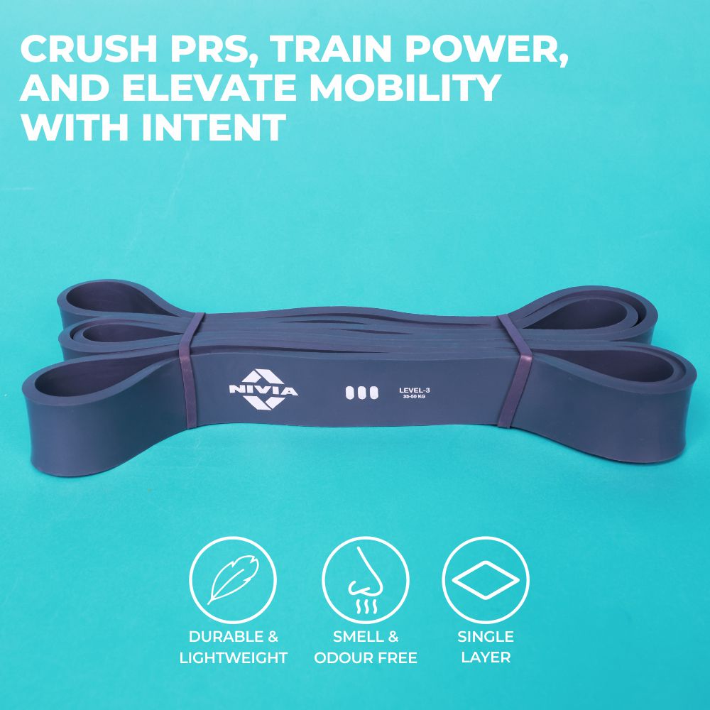 Nivia Training Power-stretch Long Loop Band Level 3