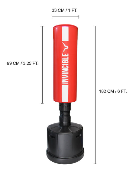 Invincible Standing Boxing Punching Bag