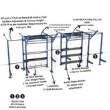 Wall Mounted CrossFit Rig - 24 FT With Storage