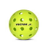Vector X Pickleball-Softer Feel Recreational & Club Play Pickleball for Tournament and Competition, Perfectly Balanced, High Bounce True Flight, Ideal for All Skill Levels (Pack of 6)