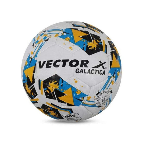 Vector X 32 Panel Galactica Rubber Thermo Fused IMS & FIFA Approved Indoor/Outdoor Futsal Football with Butyl Bladder, Multicolor, Size 4, Suitable for Match and Training for Adut and Kids 10-14 Years