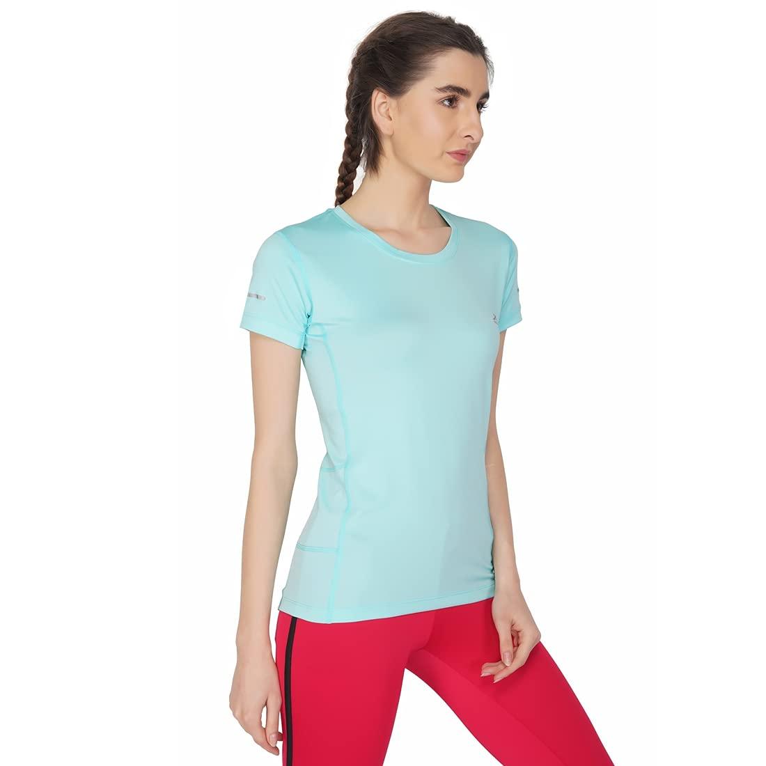 Vector X OGT-107 Girls Round Neck 4-Way Stretch T-Shirt(Orchid-Pink-XXL)