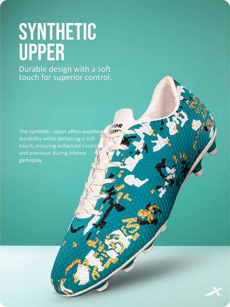 Vector X legacy 3D Texture Imported TPU Fusing Upper with Electroplating Sole Football Shoes