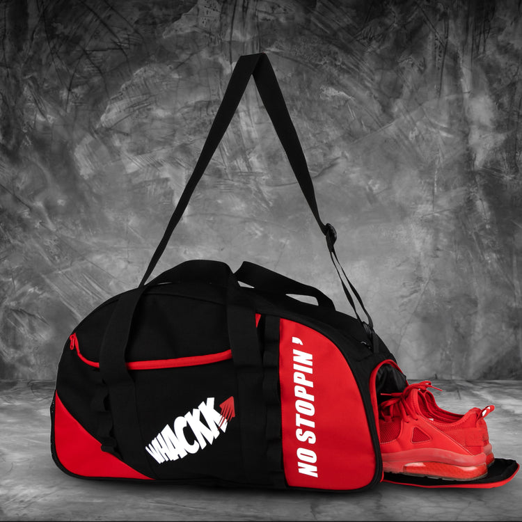 Attirant Gym Bag 32L Black Red