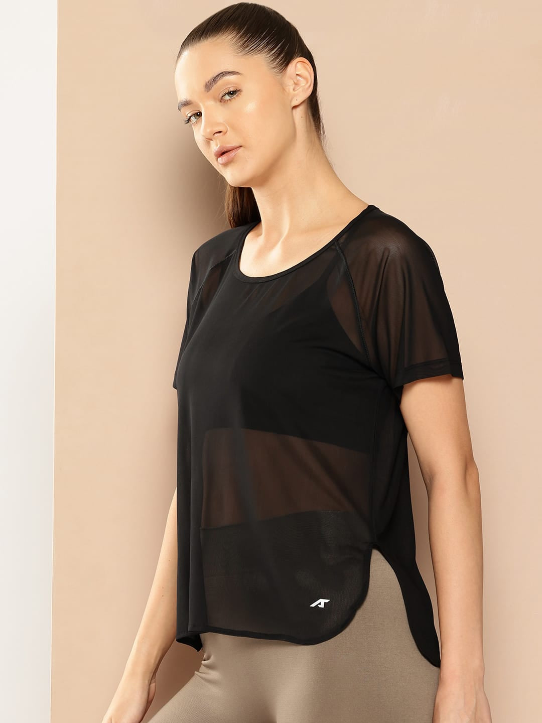 Black Breezy Training Cover-Up Tee