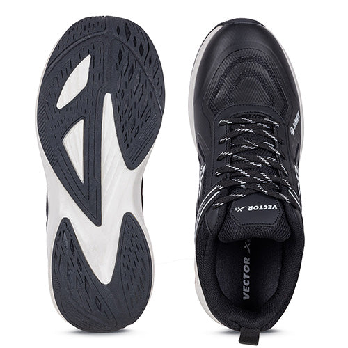 Vector X Hawk Running Court Shoes with Elegant Style TPU Upper|EVA Phylon Rubber Outsole, Lightweight & Comfort Indoor Outdoor Sports Shoe for Boys Men Women