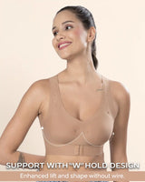 Tweens Invisi-Fit Cotton Bonded Seamless Padded Sports Bra for Girls - Invisible Support & Comfort