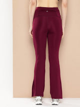 Slit Bootcut  Wine
