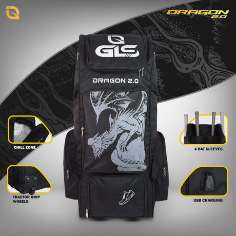 GLS Dragon 2.0 Duffle Wheelie Cricket Kit Bag | Greenland Enterprises (Gls Sports)