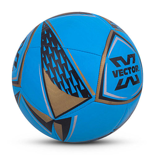 Vector X THRILL 16 Panel EMBOSSED TPU + SR Bladder Machine Stitched Ball|Ideal For Ground, Grass, & Artificial Turf Surface|Match|Training|Practice Soccer Football For Men, Adult, Boys above 15+ Age Size 5 