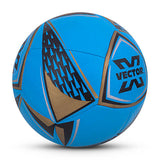 Vector X THRILL 16 Panel EMBOSSED TPU + SR Bladder Machine Stitched Ball|Ideal For Ground, Grass, & Artificial Turf Surface|Match|Training|Practice Soccer Football For Men, Adult, Boys above 15+ Age Size 5 