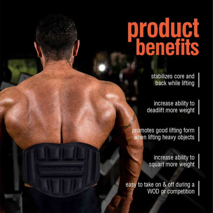 Vector X GB 100 Weightlifting Belt For Men and Women Workout Back Support for Lifting, Fitness, Cross Training and Workout Back Support for Powerlifitng, Squats