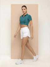 Dened line crop Top