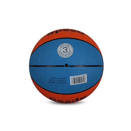 Vector X 8 Panel Speed Rubber Moulded Indoor/Outdoor Basketball with Butyl Bladder (Suitable for Practice/Match/Training) + Free Air Needle