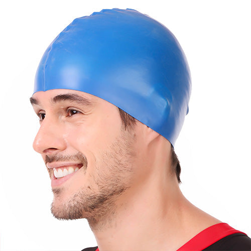 Viva Swimming Silicone Swimming Cap Unisex Soft Waterproof Swimming Pool Head Cap Water Sports Long Hair for Children Kids Boys Girls of All Age (Universal Size, Multicolour)