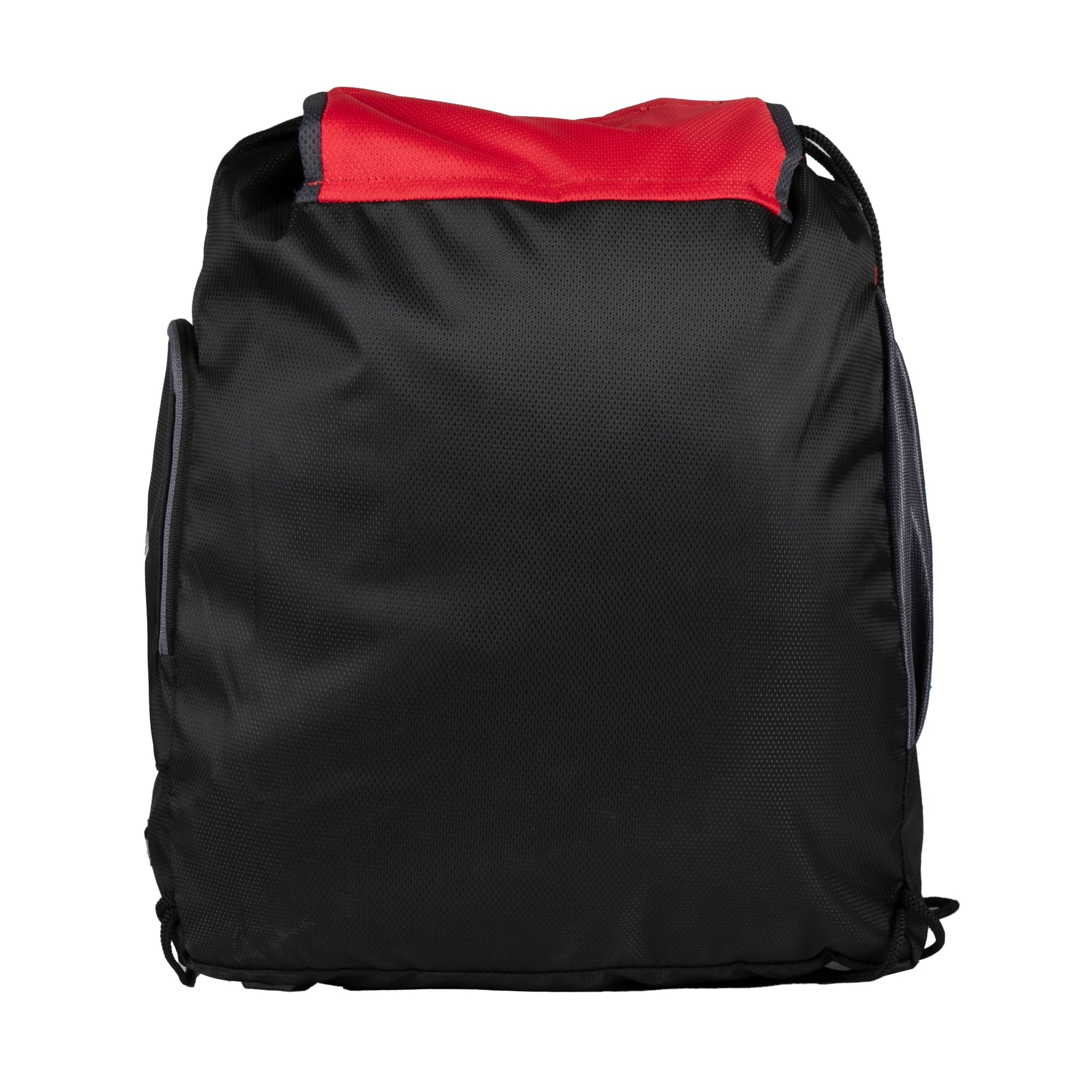 Storm Soccer Red Black Football Equipment Bag | Sports Men Boys Drawstring Backpack | Mobile Bottle Holder Pocket | Gym Bag