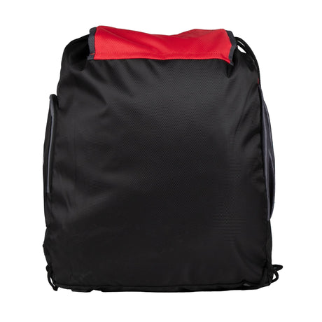 Storm Soccer Red Black Football Equipment Bag | Sports Men Boys Drawstring Backpack | Mobile Bottle Holder Pocket | Gym Bag