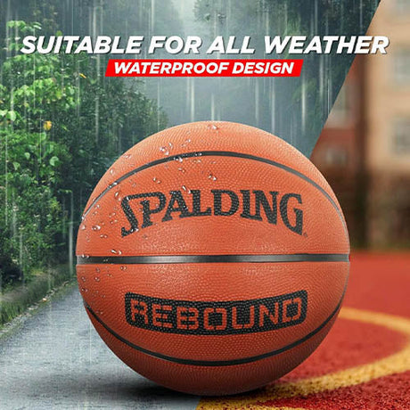 Vector X Cosmic Basketball Shoe with Spalding Rebound Rubber Streetball Basketball Combo Set for Men, Breathable Non Slip Outdoor Sneakers Cushioning Workout Shoes for Fitness