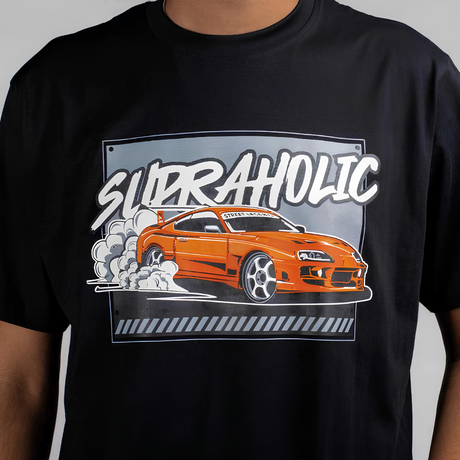 Supraholic - T-Shirt  - Black | 100kmph