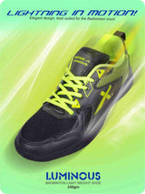 Vector X Luminous Tennis/Badminton Court Shoe, Elegent Design, Rubber Sole, Slip Resistance, Light Weight, EVA Insocks for Comfort