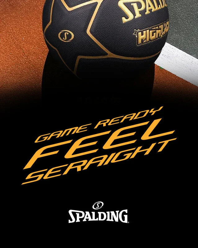 Spalding 8 Panel Highlight Rubber Moulded Indoor/Outdoor Basketball with Butyl Bladder, Suitable for Practice/Match/Training + Free Air Needle