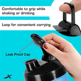 Vector X Nitro High Quality 700 ml Capacity Shaker With Strong Plastic Body Material - 0.5 PP Grade (100% BPA Free, No Toxins) Perfect for Mixing Whey Protein Powder, Smoothies and other Supplements|Gym Water Bottle with Blender Ball