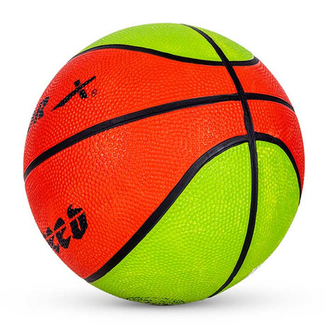 Vector X 8 Panel Speed Rubber Moulded Indoor/Outdoor Basketball with Butyl Bladder (Suitable for Practice/Match/Training) + Free Air Needle