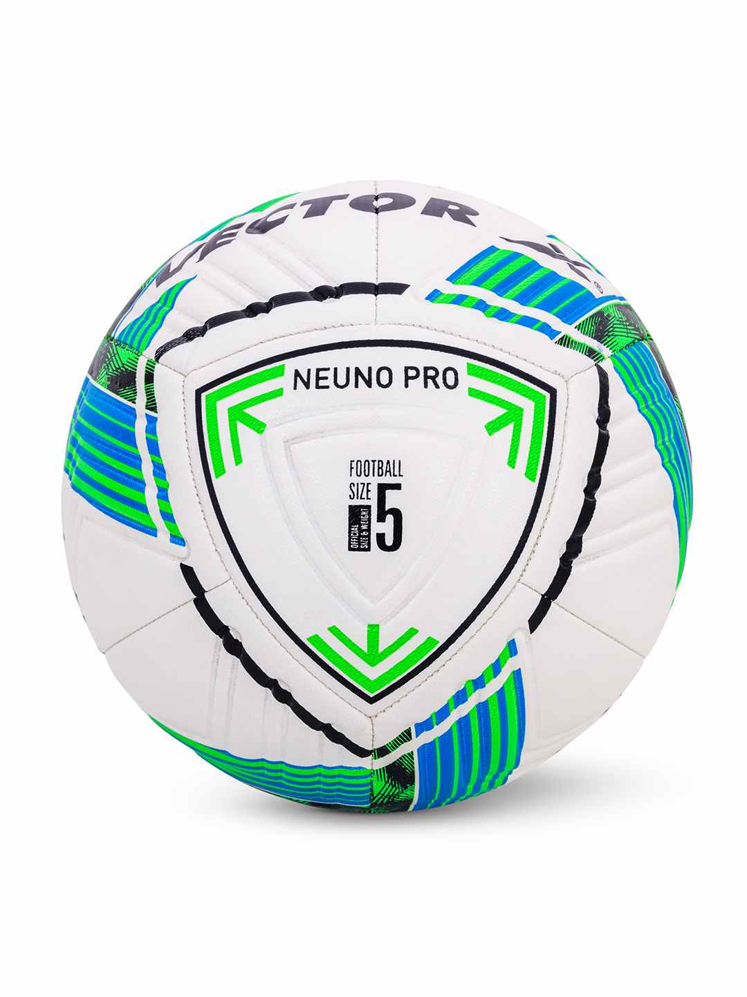 VECTOR X Premium Neuno Pro TPU 3D Embossed Machine Stitched Football - (Standard, Pack of 1)