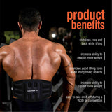 Vector X GB-50 Multi Purpose Weight Lifting Belt for Back Support Comfortable & Durable for Powerlifting, Weightlifting, Gym, Workout - Synthetic Leather for Men and Women