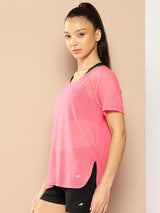 Pink Breezy Training Cover-Up Tee