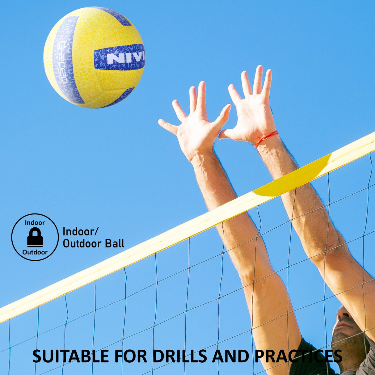 NIVIA G-2020, 18 Panels, Nova Soft PU Pasted with Grainy & Dimpled Texture, Butyl Threadwounded Bladder, Match Ball Standard, Made for Tournaments , to Play on All Kind of Indoor & Outdoor Surfaces