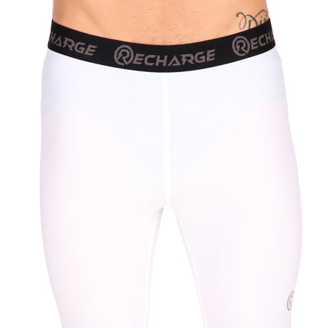 Recharge Polyester Compression Pant (White)