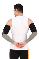 Nylon Compression Arm Sleeves (Black/Dark Grey/Light Grey)