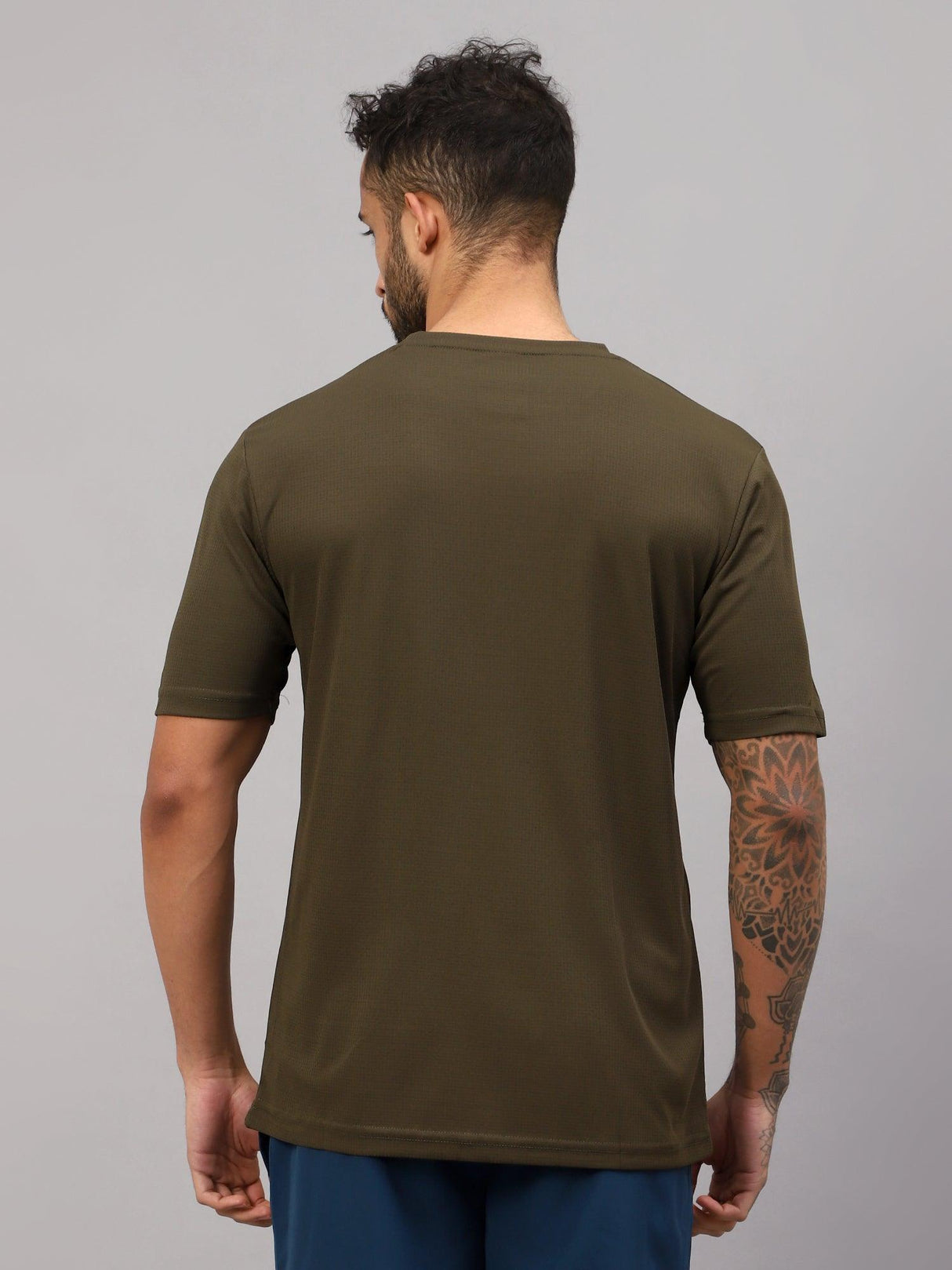 Vector X OMT-168 Mens Wear Polyester Solid Round Neck Half Sleeves T-shirt For Court Games, Cricket, Golf, Running, Training, Athletic Sports Moisture Wicking Tshirt