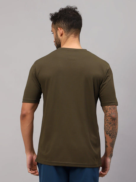 Vector X OMT-168 Mens Wear Polyester Solid Round Neck Half Sleeves T-shirt For Court Games, Cricket, Golf, Running, Training, Athletic Sports Moisture Wicking Tshirt