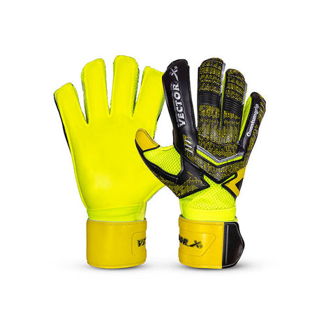 Vector X Quantum Goalkeeper Gloves, Soccer Gloves, Goalie Gloves, Breathable Football Gloves| 4mm Latex Material to Give Protection| for Kids Youth & Adult