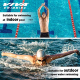 Viva Swimming VIVA-200 Swimming Goggles with Free Protective Case Pro Clear Lens & Wide-Vision Swimming Goggles with UV and Anti Fog Protection for Adult Men Women
