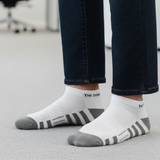 The Sock Street Sports All Purpose Ankle Socks Mono-Stripe Pack of 3