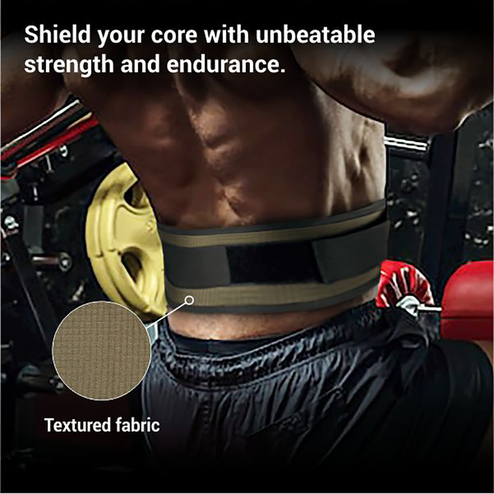 Nivia 4" Straight Support Wide for Weightlifting Gym Belt