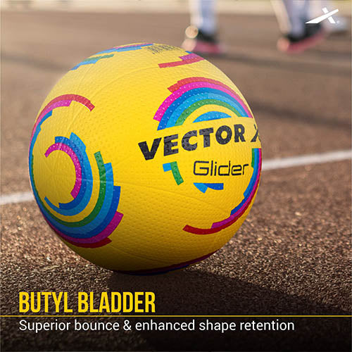 Vector X Glider Volleyball/Rubberized Moulded/Suitable for Indoor/Outdoor/for Men/Women/Kids Rubber Material/Training /Match Ball Needle -Size - 4 (Volleyball)