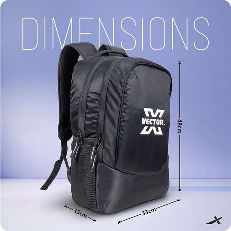 Vector X 3 in 1 Sports and Outdoor Camping Bag for Office, Travel Backpack & Duffel Shoulder Bag with Racket Pocket|Lightweight Tennis Squash Equipment Kit Bag|Air Ventilated Pocket for Wet Clothes