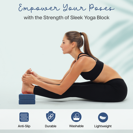 Sleek Yoga Block Set of 2 | Wiselife